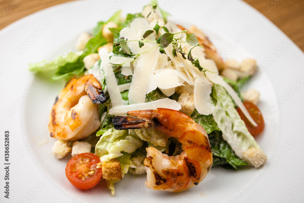 Caesar Salad with shrimps Caesar Salad with shrimps