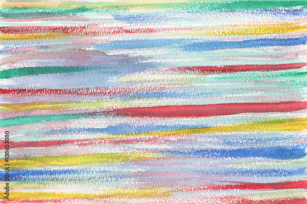 Abstract colorful hand draw watercolor background.