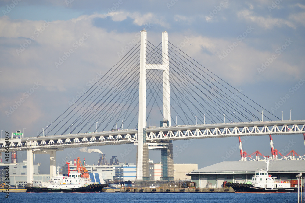 ship and bridge