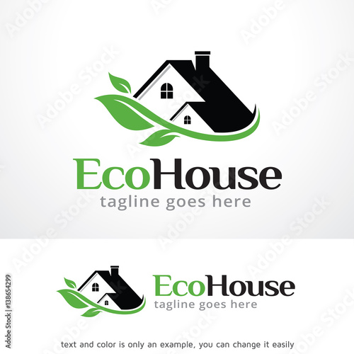 Eco House Logo Template Design Vector 