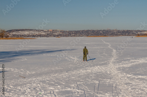 Man skiing. photo