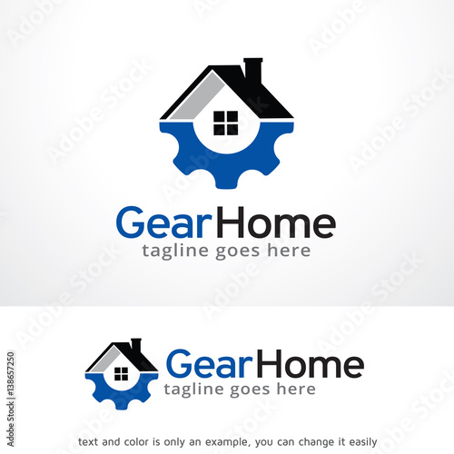 Gear Home Logo Template Design Vector 