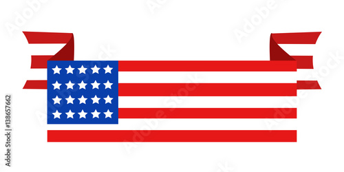USA flag in style vector