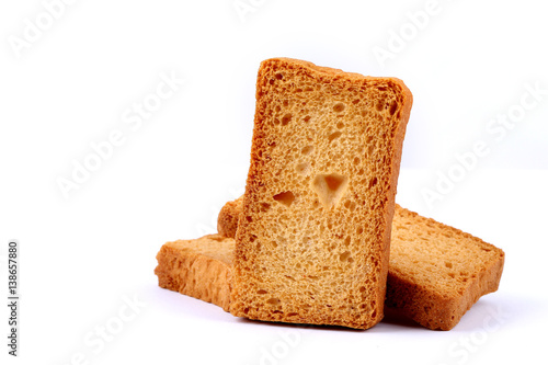 rusk with cardamom flavor, rusk on jute, rusk on cloth, rusk