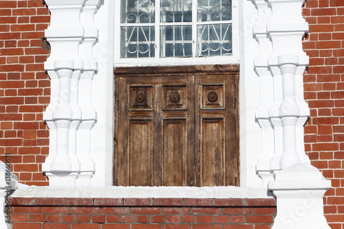 Architectural detail Church of the Intercession of the Most Holy Mother of God in Zavyalovo, Novosibirsk region, Russia, founded in 1897