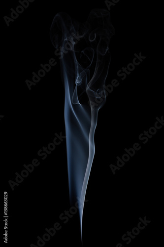 smoke on black background