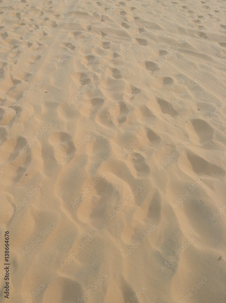 Fototapeta premium foot step in sand desert of muine veitnam