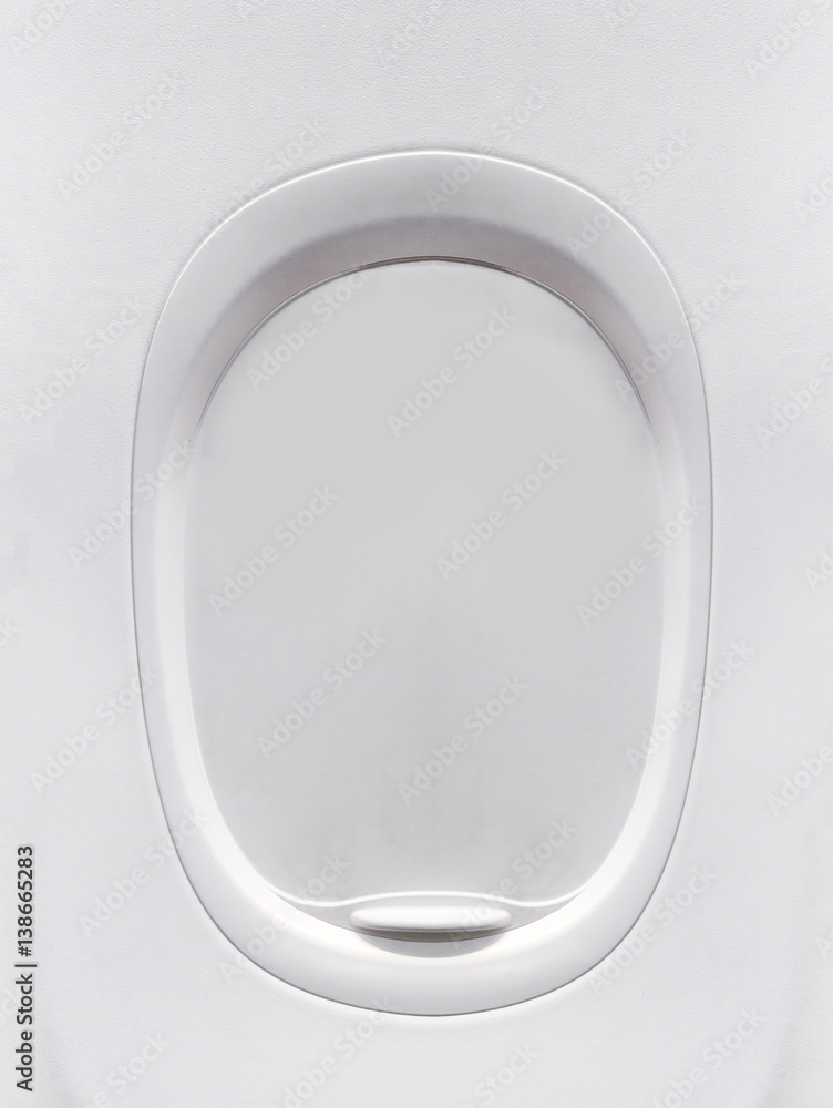 The window of airplane. isolated image The window of airplane. isolated image