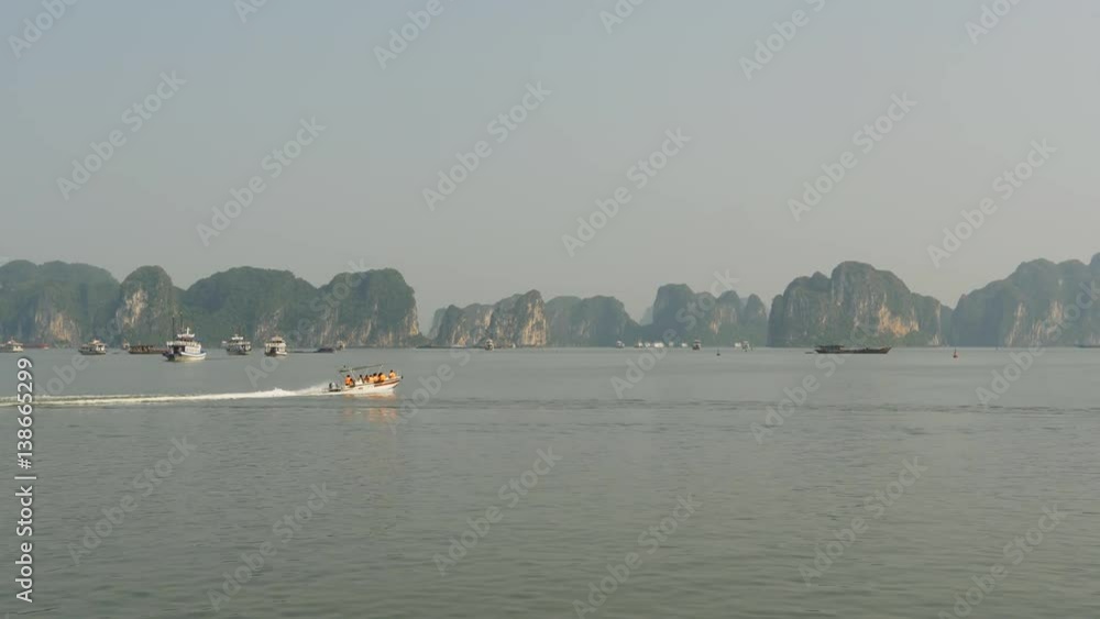 Mountain Ha Long Bay. North Vietnam.