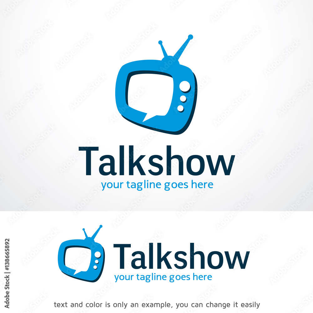 Talk Show Logo Template Design Vector Talk Show Logo Template Design Vector
