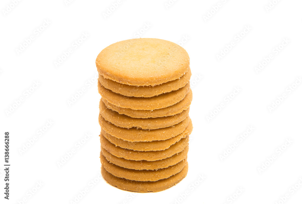 round cookies isolated round cookies isolated