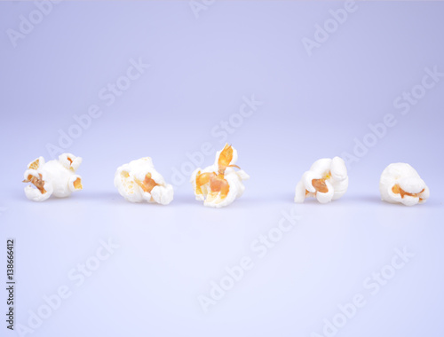 Popcorn on white background © irishmaster