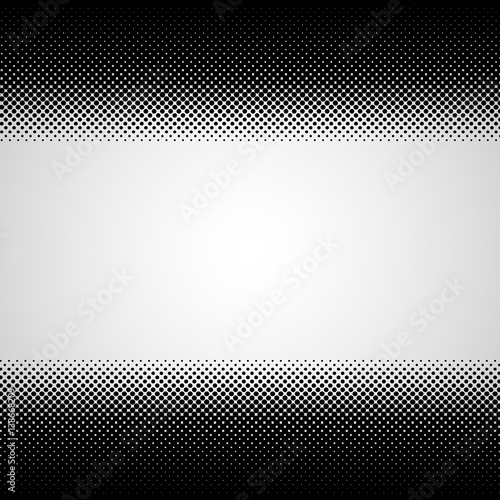 Halftone abstract black dots design element isolated on a white background.