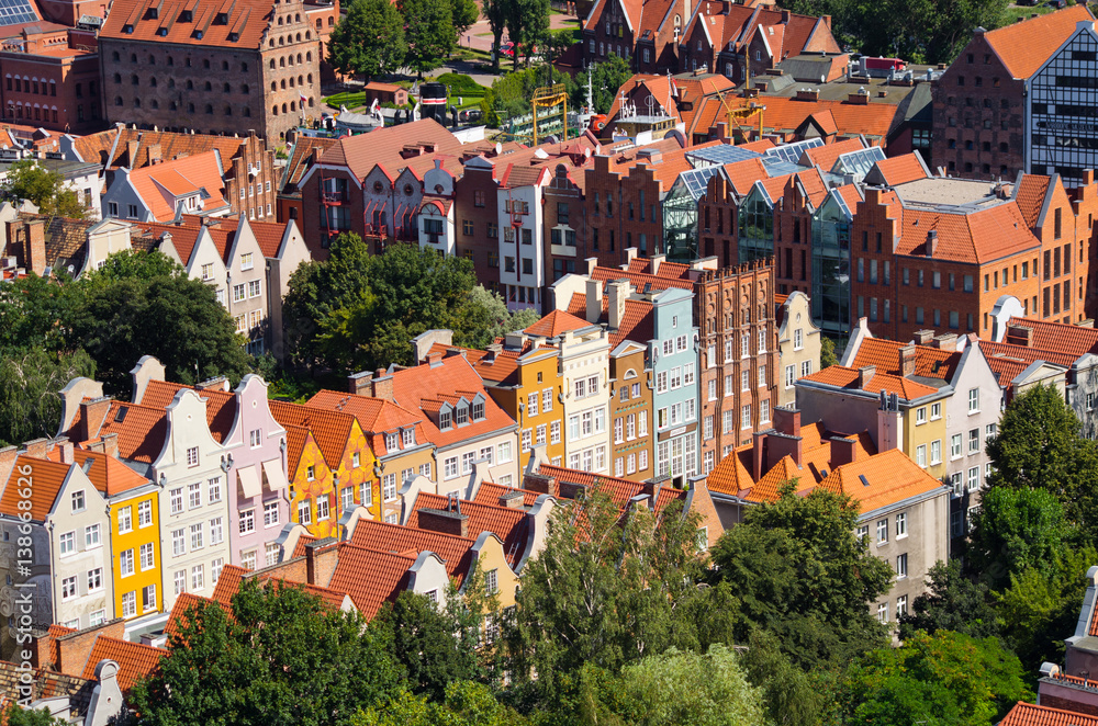 Obraz premium Cityscape of Gdansk, Poland