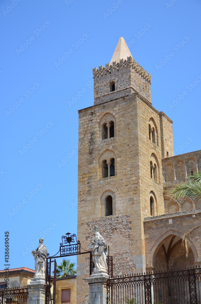 13th century Cefalu Cathedral in Cefalu, Sicily