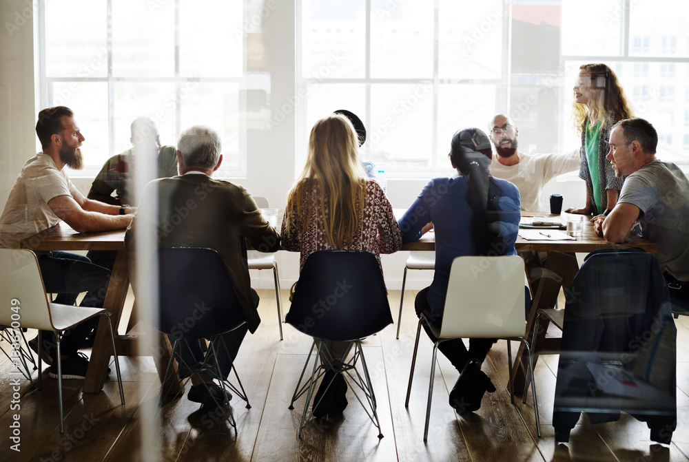 People Meeting Seminar Office Concept People Meeting Seminar Office Concept