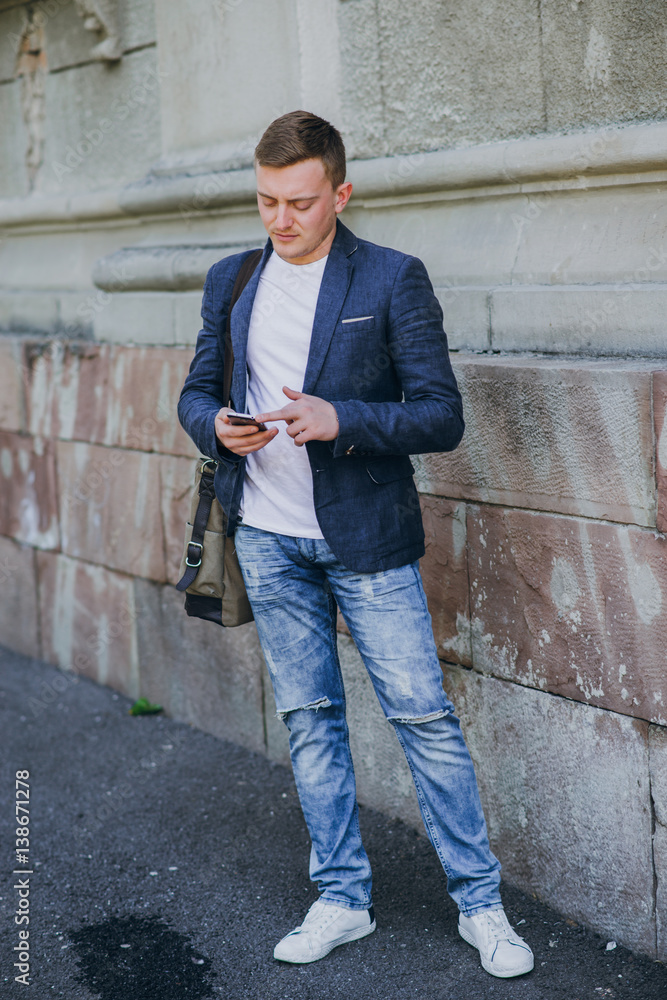 businessman working outdoors businessman working outdoors