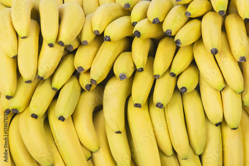 Pile of fresh bananas