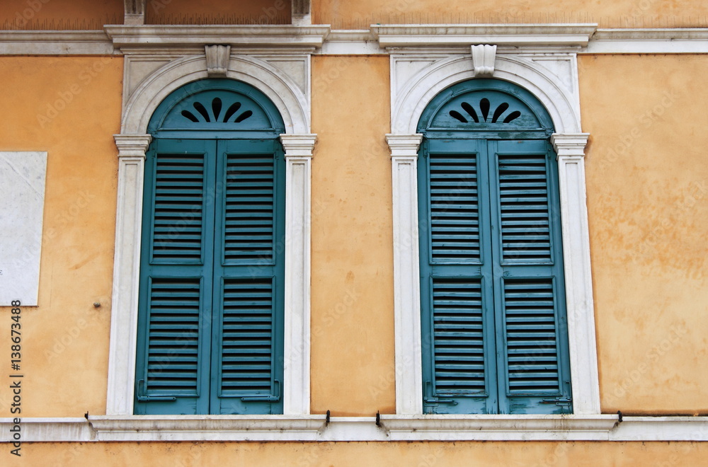 Ancient medieval windows