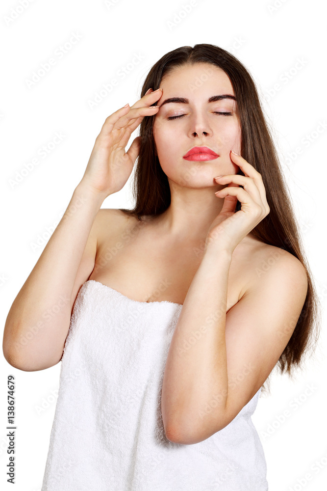 Fototapeta premium woman after bath
