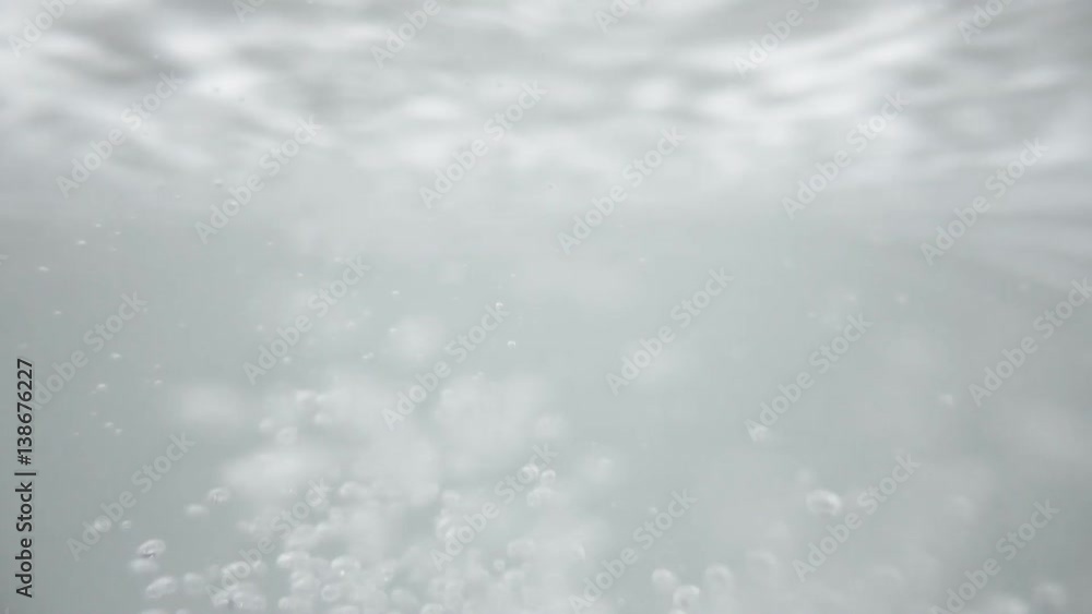 Slow motion of bubbles underwater Slow motion of bubbles underwater