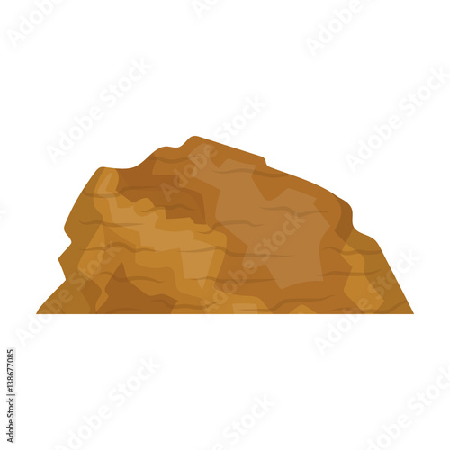 Sandy ceremony in wild west .Mountains of sand.Mountains in the desert.Different mountains single icon in cartoon style vector symbol stock illustration.