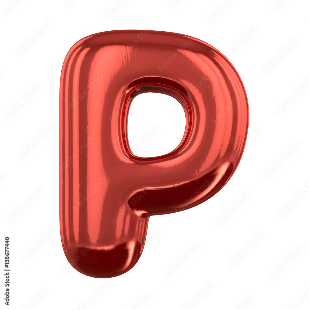 Inflatable letters of the alphabet. 3D rendering Inflatable letters of the alphabet. 3D rendering