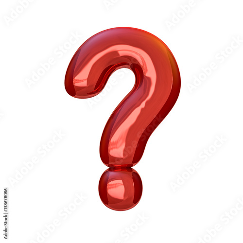 Red digits made of inflatable balloons isolated on white background. 3D rendering
