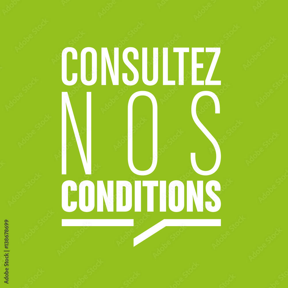 Fototapeta premium consultez nos conditions