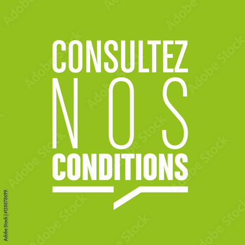 consultez nos conditions