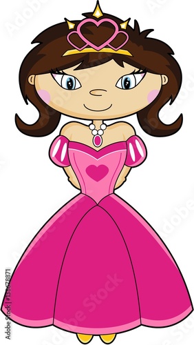 Cute Cartoon Royal Fairytale Princess
