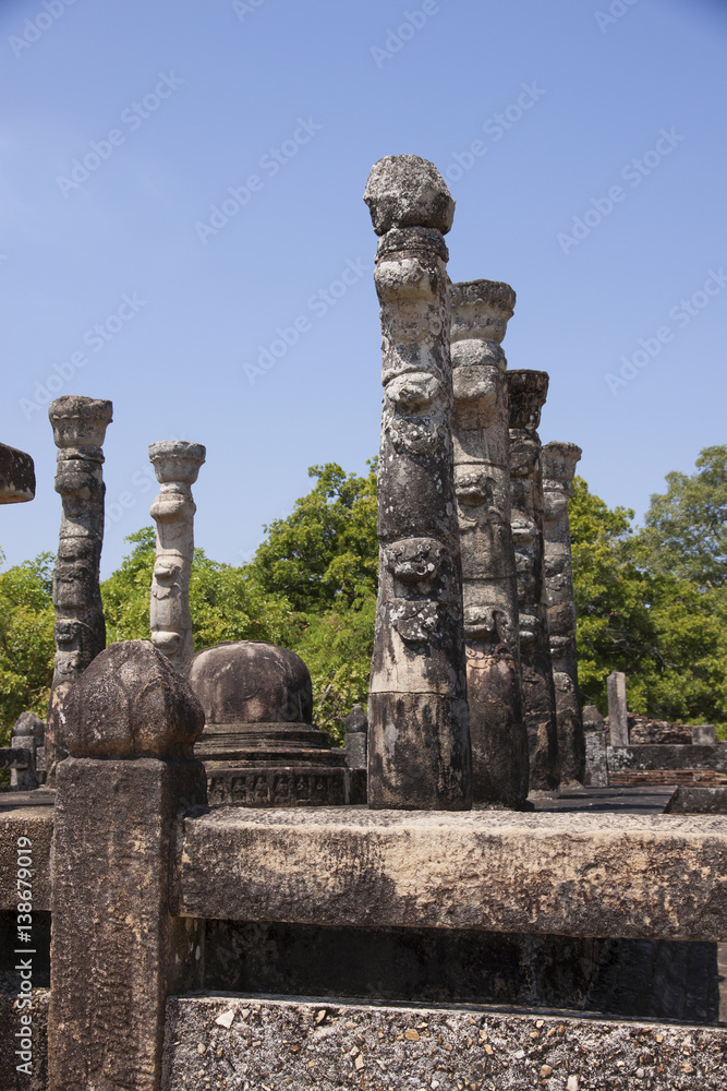 Nissanka Latha Mandapaya, Polonnaruwa or Pulattipura ancient city of the Kingdom of Polonnaruwa in Sri Lanka