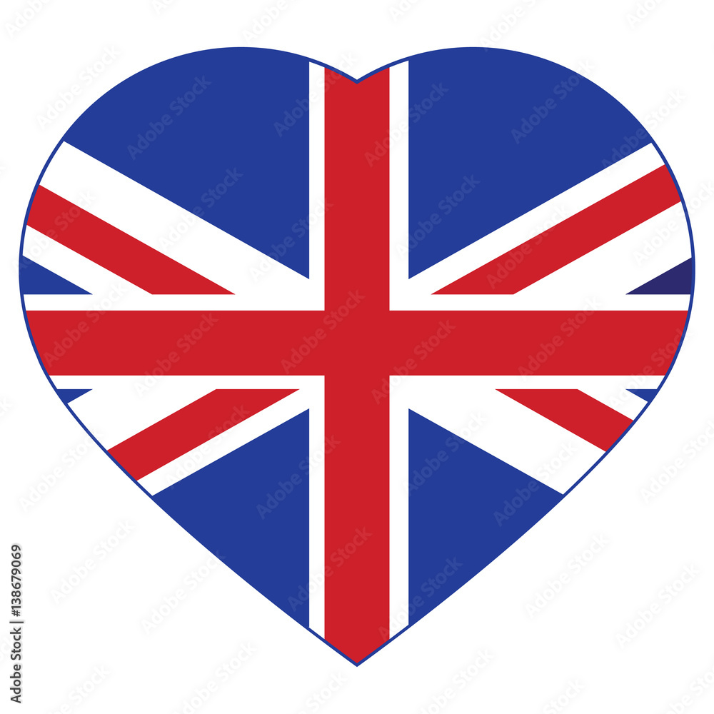 Obraz premium United Kingdom,of vector flag, icon sticker.