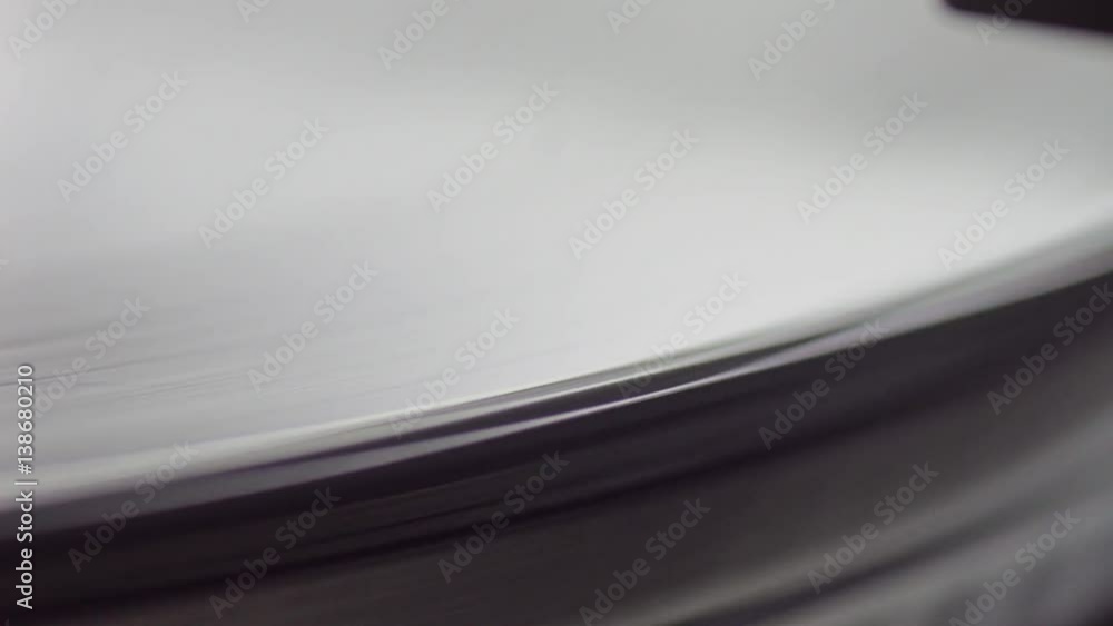 Old vinyl turntable playing music Old vinyl turntable playing music