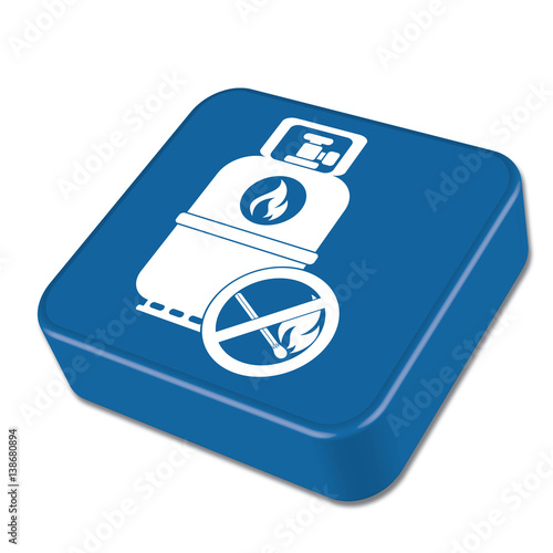 Camping gas bottle icon