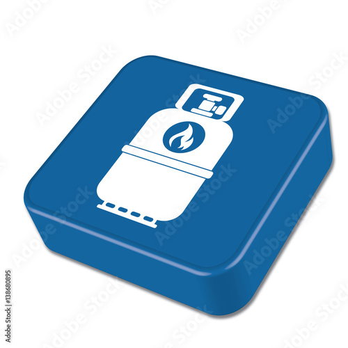 Camping gas bottle icon