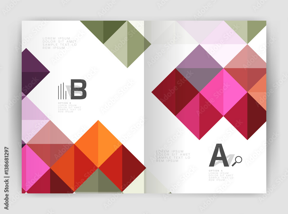 Vector square template background Vector square template background