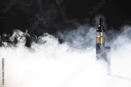 Electronic cigarette on black backgroun