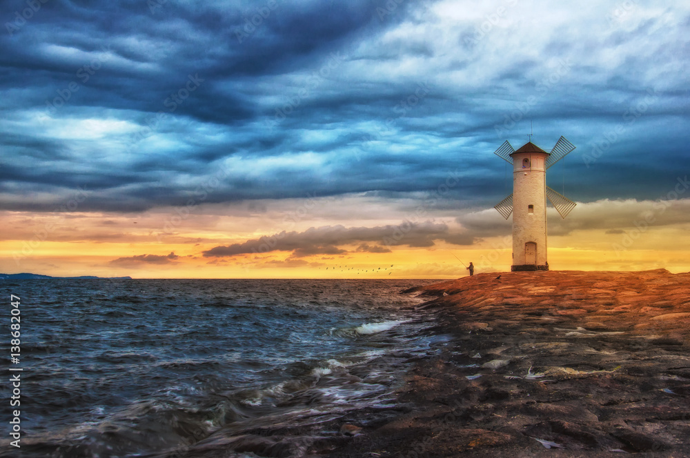 Obraz premium Świt nad Bałtykiem 