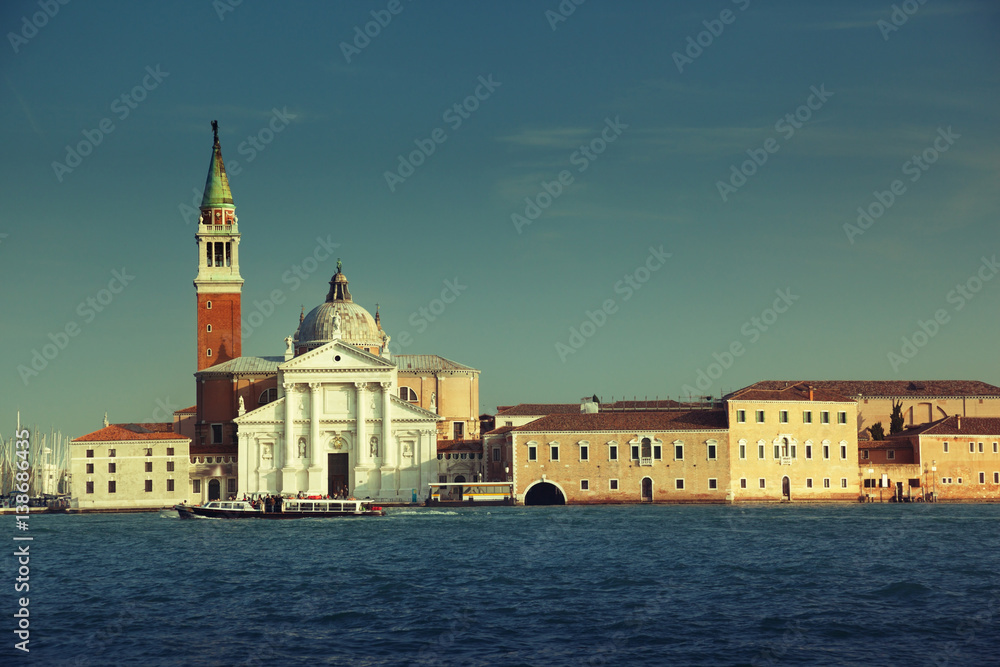 Canal Grande with San Giorgio Maggiore church, Venice, Italy