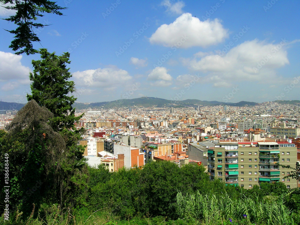 Barcelona city view