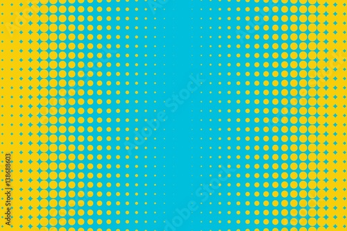 Abstract creative concept vector comic pop art style blank, layout template with clouds beams and isolated dots pattern on background. For sale banner, empty bubble, illustration halftone book design