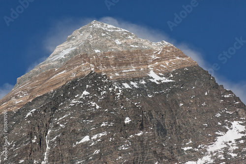 Closeup portrait of the Mt. Everest - Nepal