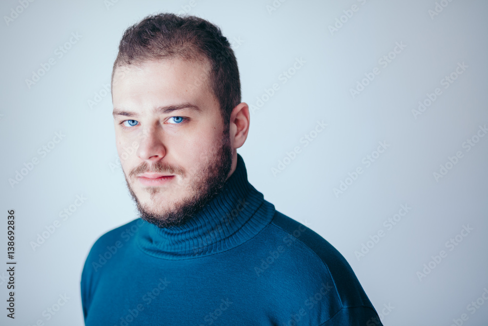 Portrait of a handsome bearded young man Portrait of a handsome bearded young man