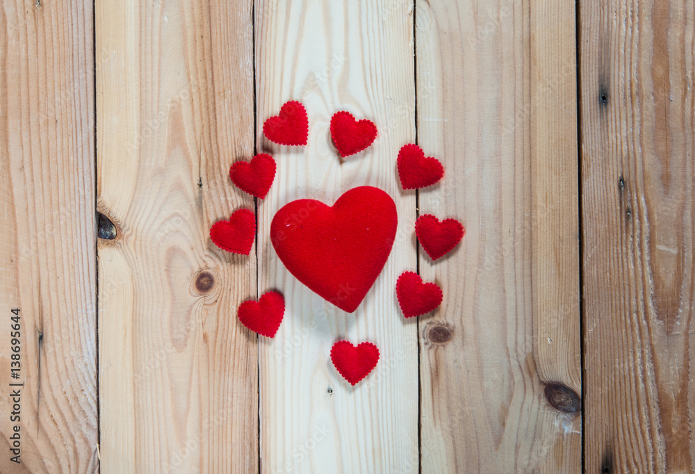Heart on wooden background,selective focus. Heart on wooden background,selective focus.
