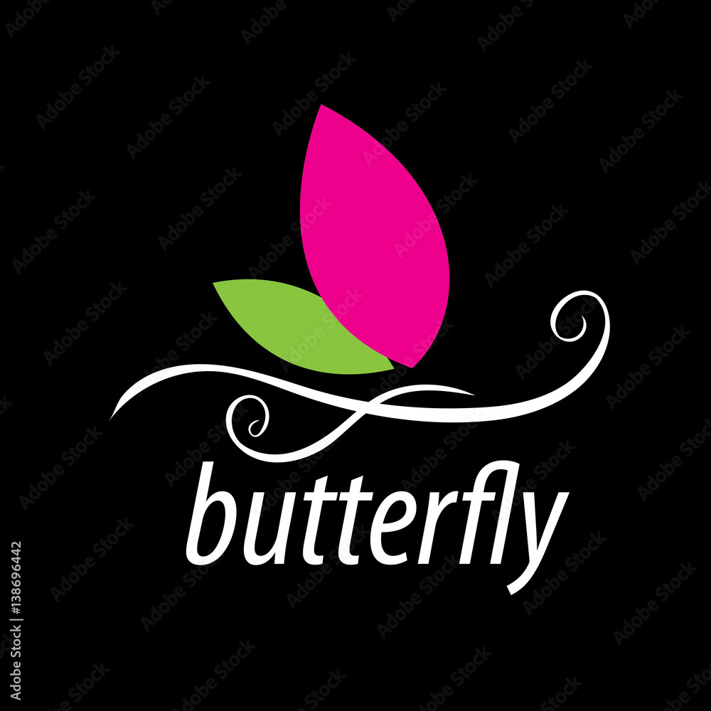 Obraz premium vector butterfly logo