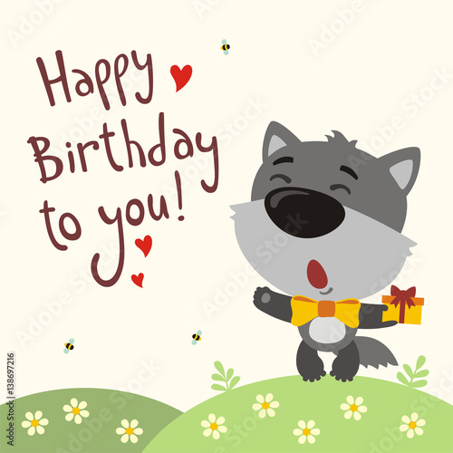 Wolfoo happy cartoon - Wolfoo Greeting Card for Sale by