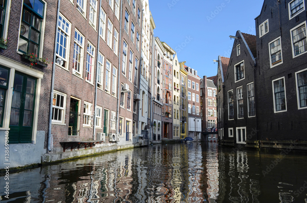 Canal of amsterdam, netherlands