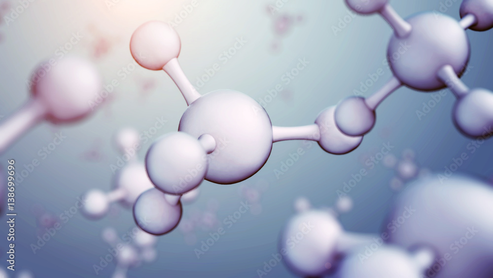 3d illustration of molecule model. Science or medical background 3d illustration of molecule model. Science or medical background