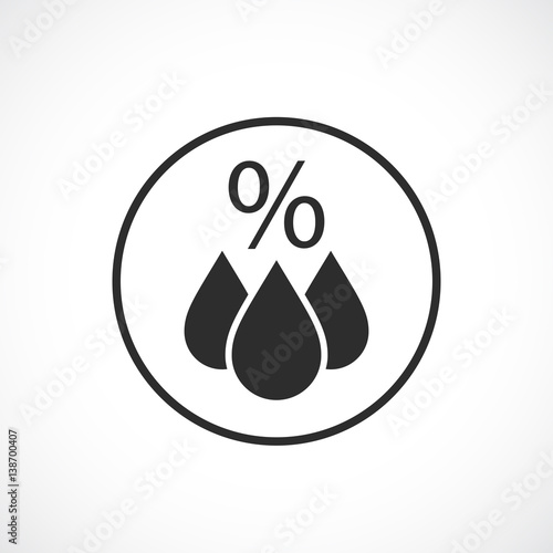 Humidity vector icon